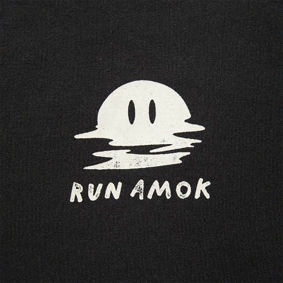 ランアモックRUNAMOKランニングウェア長袖TシャツロンTMATHISLSRK402-BLK2メンズ男性25SP春夏