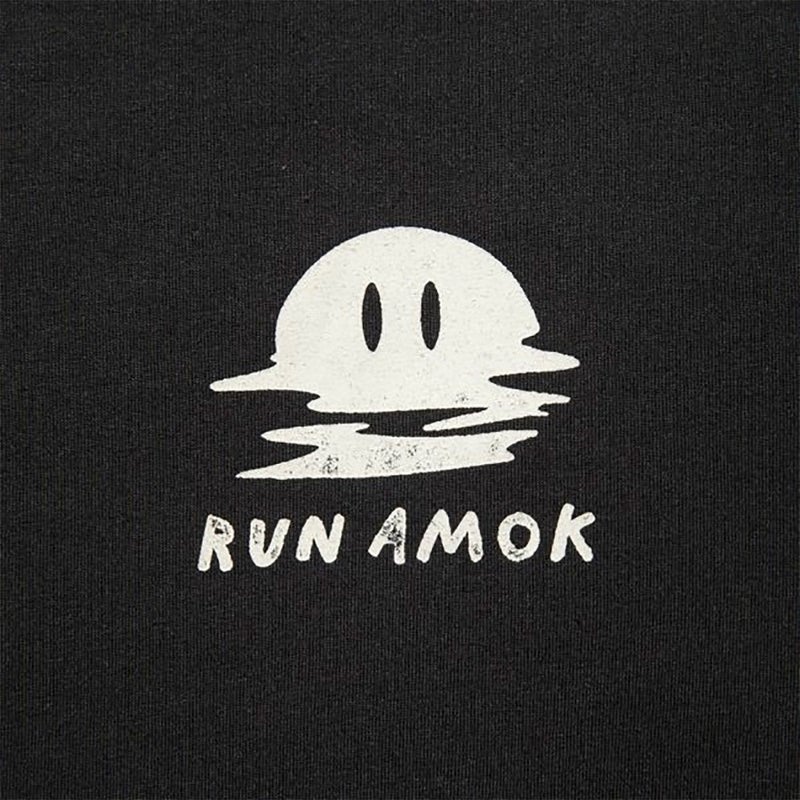 ランアモックRUNAMOKランニングウェア長袖TシャツロンTMATHISLSRK402-BLK2メンズ男性25SP春夏