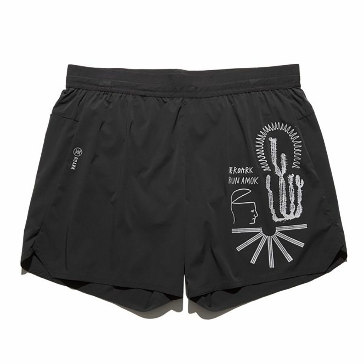 ランアモックRUNAMOKランニングウェアボトムスショートハーフパンツ短パンALTA5RS325-BLKメンズ男性25SP春夏