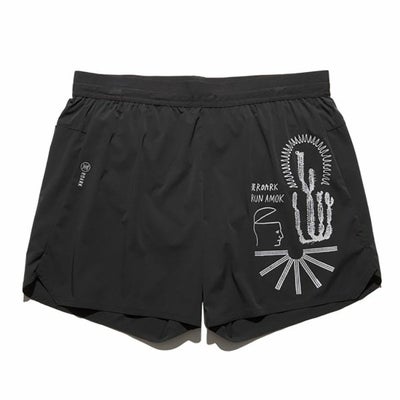 ランアモックRUNAMOKランニングウェアボトムスショートハーフパンツ短パンALTA5RS325-BLKメンズ男性25SP春夏