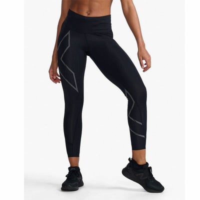 2XUツータイムズユーランニングウェアボトムスインナースパッツレギンスライトスピードMCSミッドライズコンプレッションタイツWA6523B-BLKBRFレディース女性25SP春夏