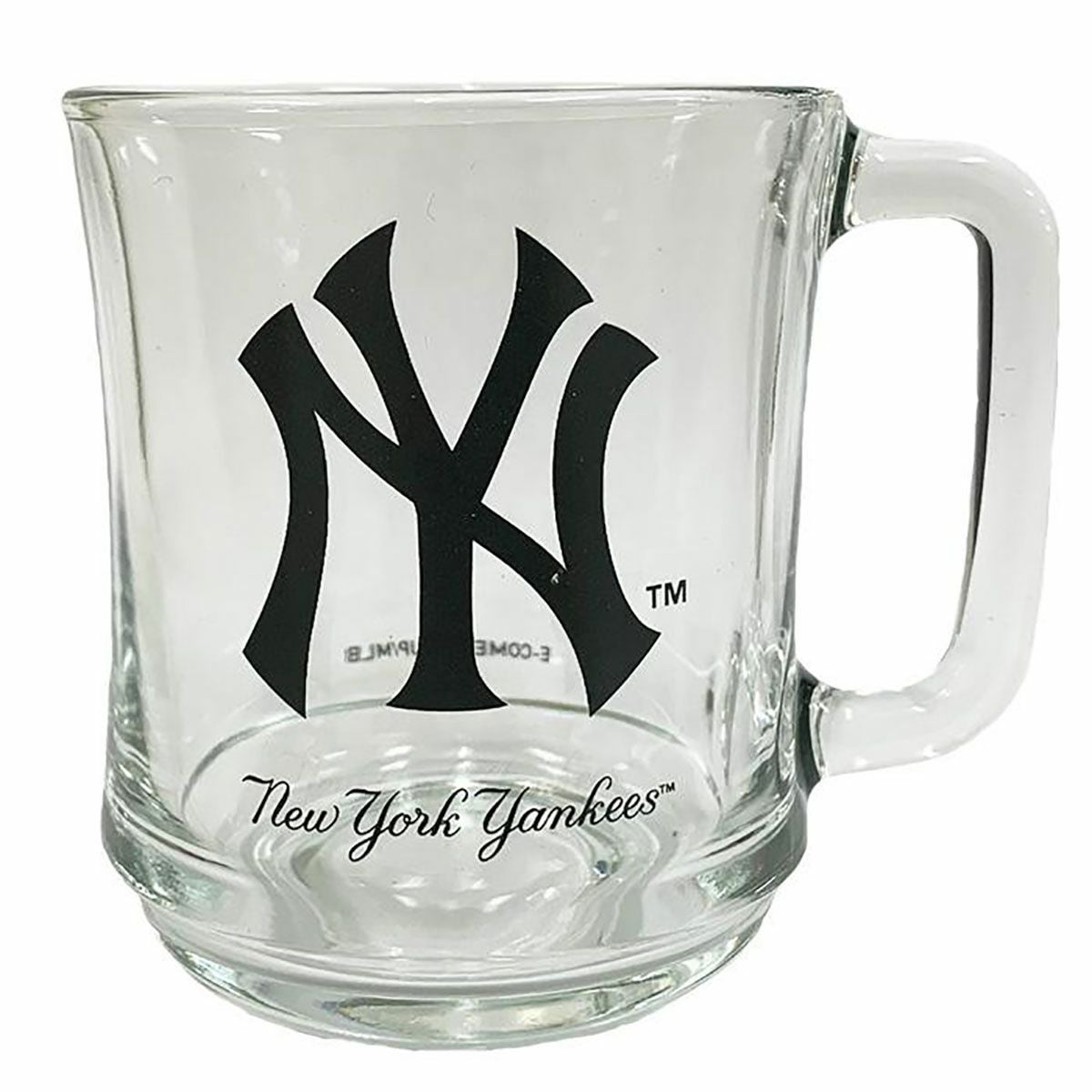 イーカムE-COMEベースボール野球ソフトボールアクセサリーMLBロゴグラスマグカップニューヨークヤンキースYK-GLS01メンズレディースユニセックス25SP春夏