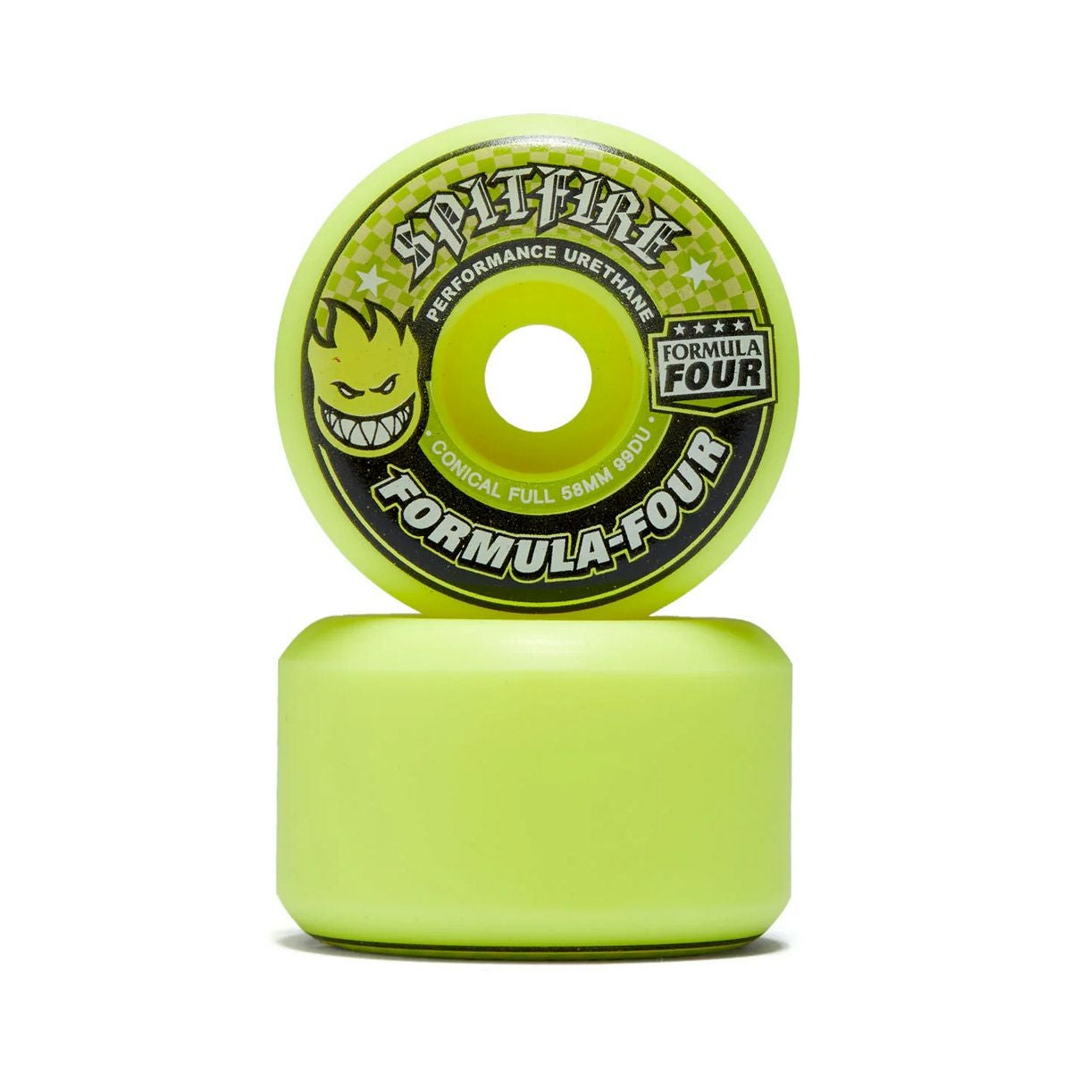 スピットファイアSPITFIREスケボースケートボードウィールF499DUCONICALFULLSHAPE58mm0888560358867