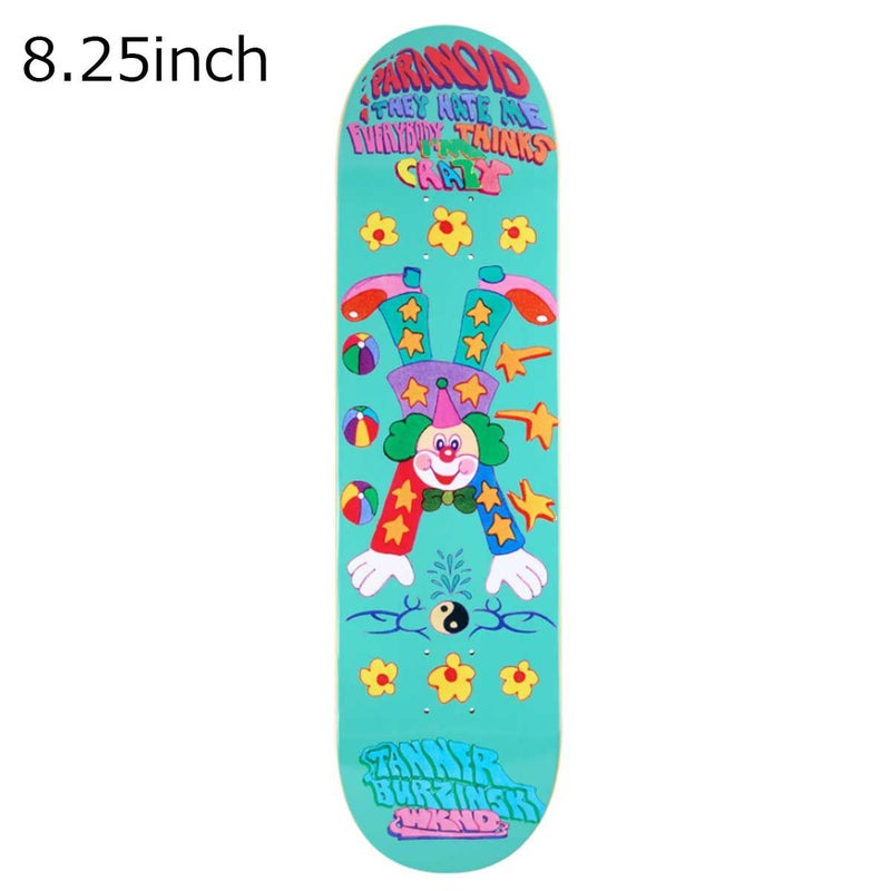 ウィークエンドWKNDスケボースケートボードデッキ板PARANOID-TANNERBURSINKI8.25W125020101