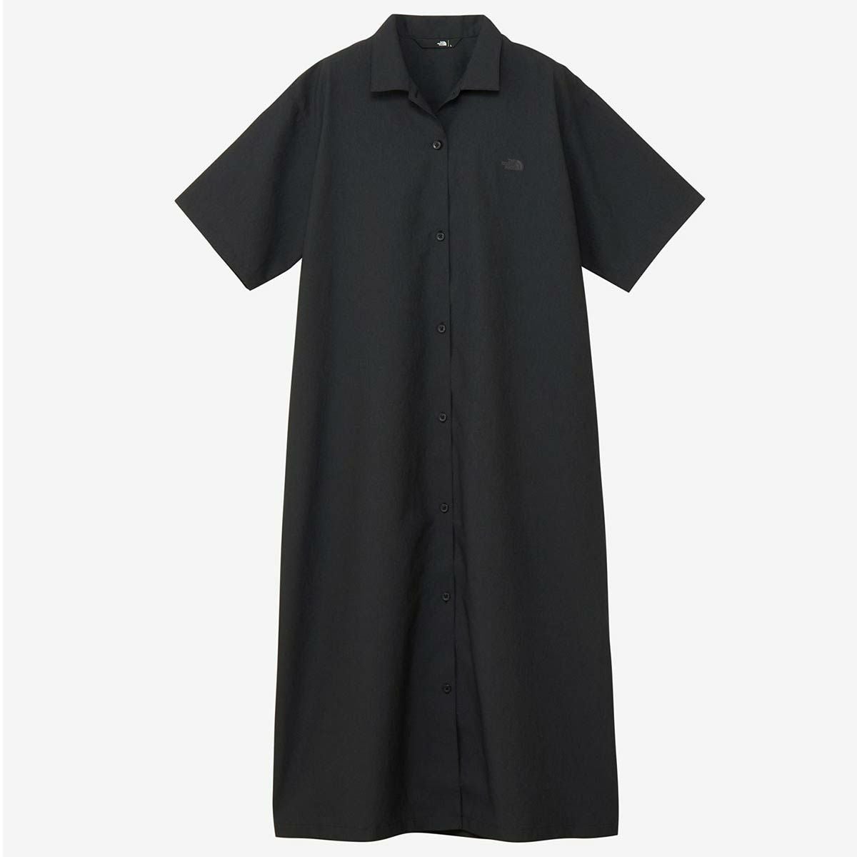 ザ・ノース・フェイスTHENORTHFACEアウトドアカジュアルウェアチュニックワンピースショートスリーブアロハベントシャツワンピースS/SALOHAVENTSHIRTONEPIECENRW22530-Kレディース女性25SS春夏