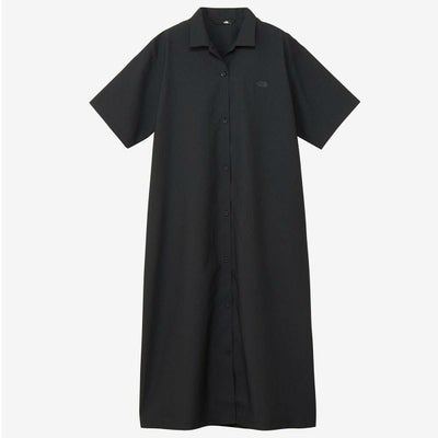 ザ・ノース・フェイスTHENORTHFACEアウトドアカジュアルウェアチュニックワンピースショートスリーブアロハベントシャツワンピースS/SALOHAVENTSHIRTONEPIECENRW22530-Kレディース女性25SS春夏