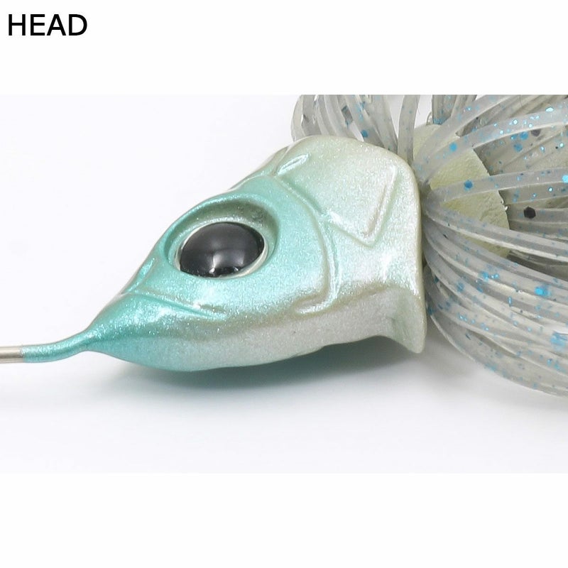 デプスDEPSフィッシング釣りルアーGLIDEHEADSPINNERBAIT3/8グライドヘッドスピナーベイト3/8#04ライムチャート0004-3804