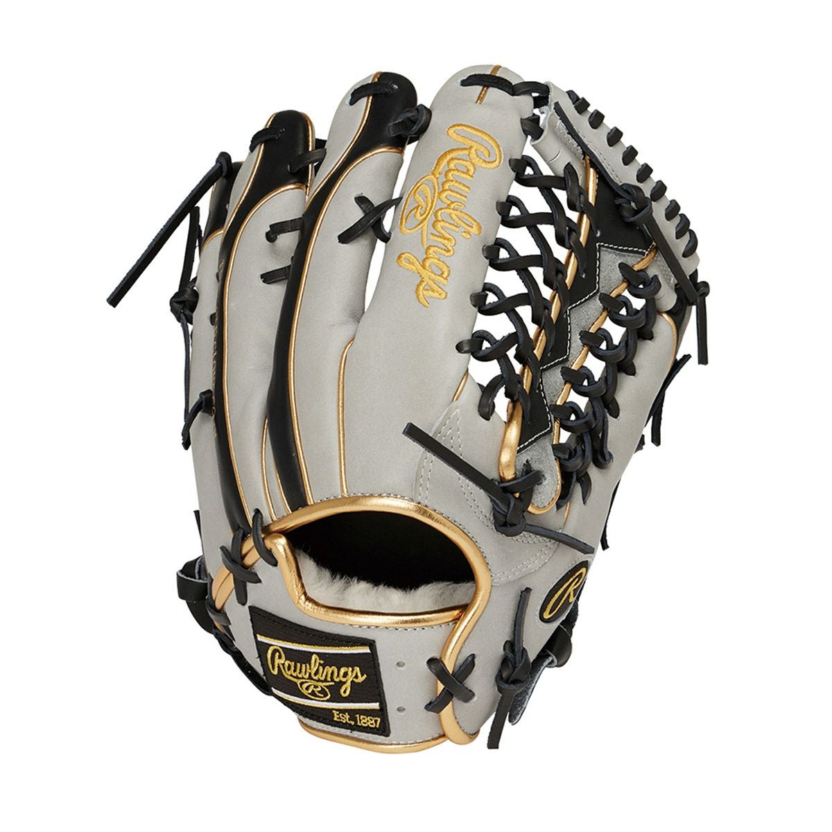 Rawlings 軟式グローブ PRO グレー ゴールド ローリングス Rawlings ベースボール 野球 ソフトボール グラブ ミット
