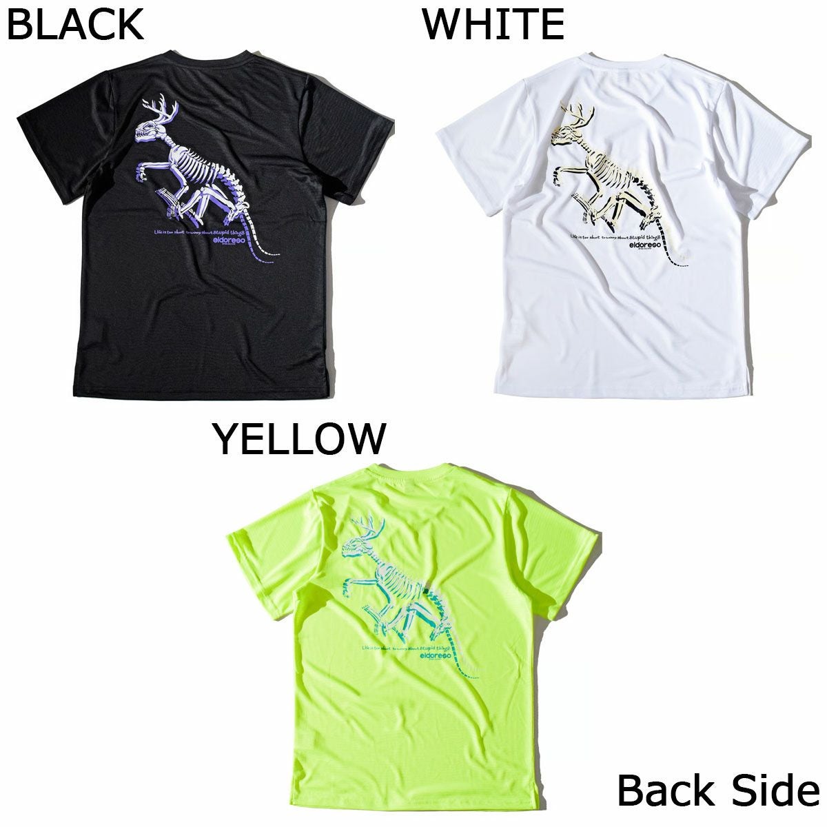 エルドレッソ ELDORESO ランニング ウェア 半袖 Tシャツ Dinosaur Tee