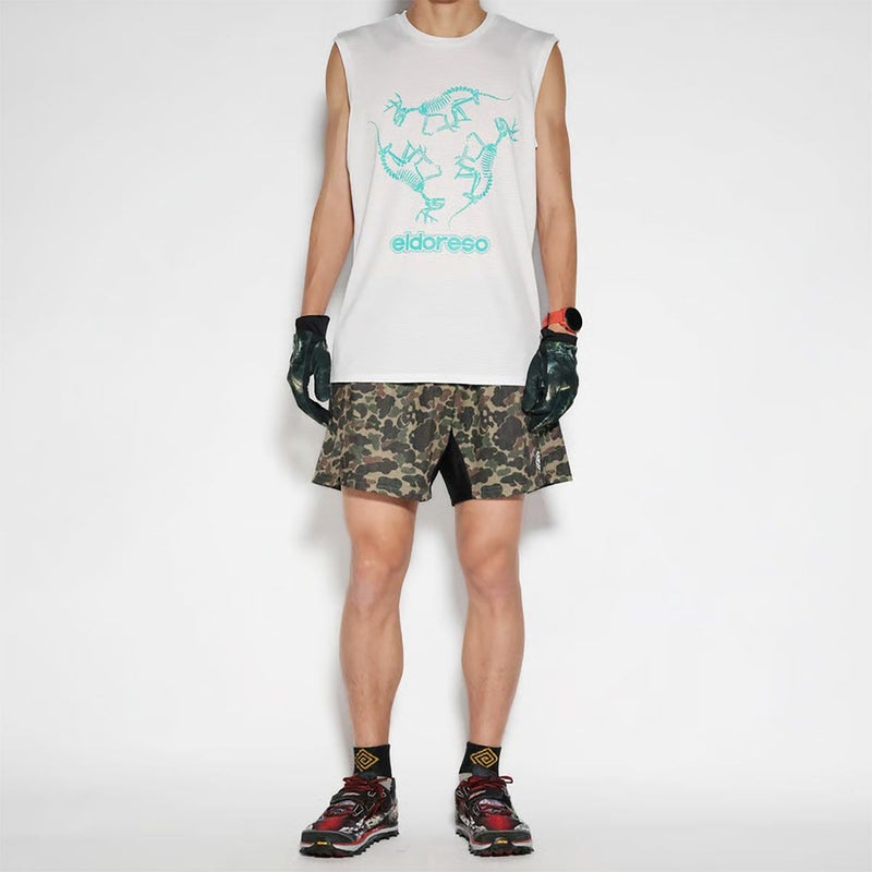 エルドレッソELDORESOランニングウェアノースリーブタンクトップDinosaurSleevelessE1220615メンズレディースユニセックス25SP春夏