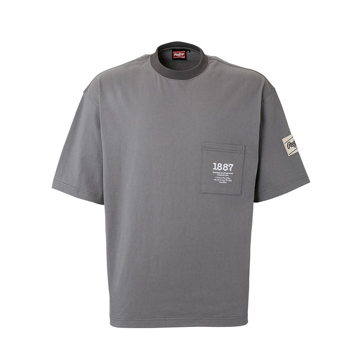 ローリングスRawlingsベースボール野球ソフトボールウェア半袖TシャツポケットTシャツAST15S11メンズ男性25SP春夏