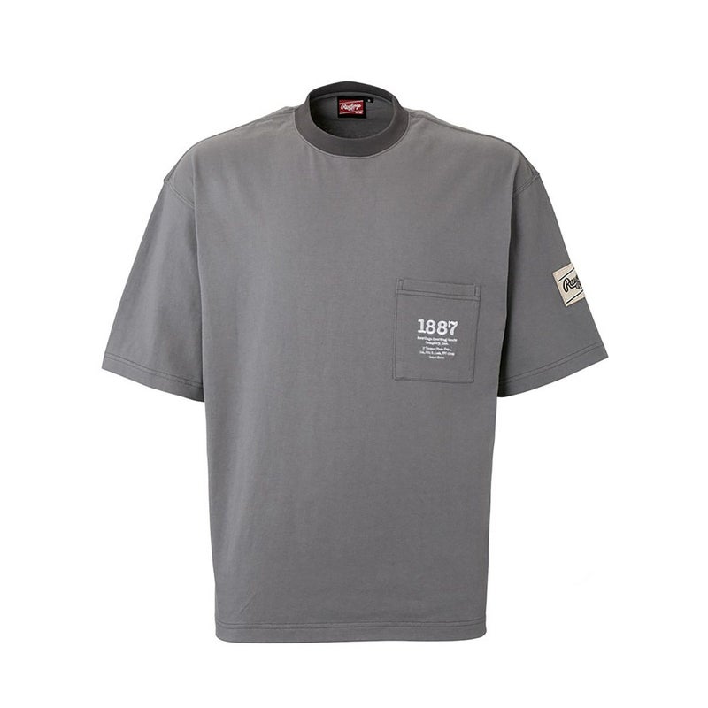 ローリングスRawlingsベースボール野球ソフトボールウェア半袖TシャツポケットTシャツAST15S11メンズ男性25SP春夏