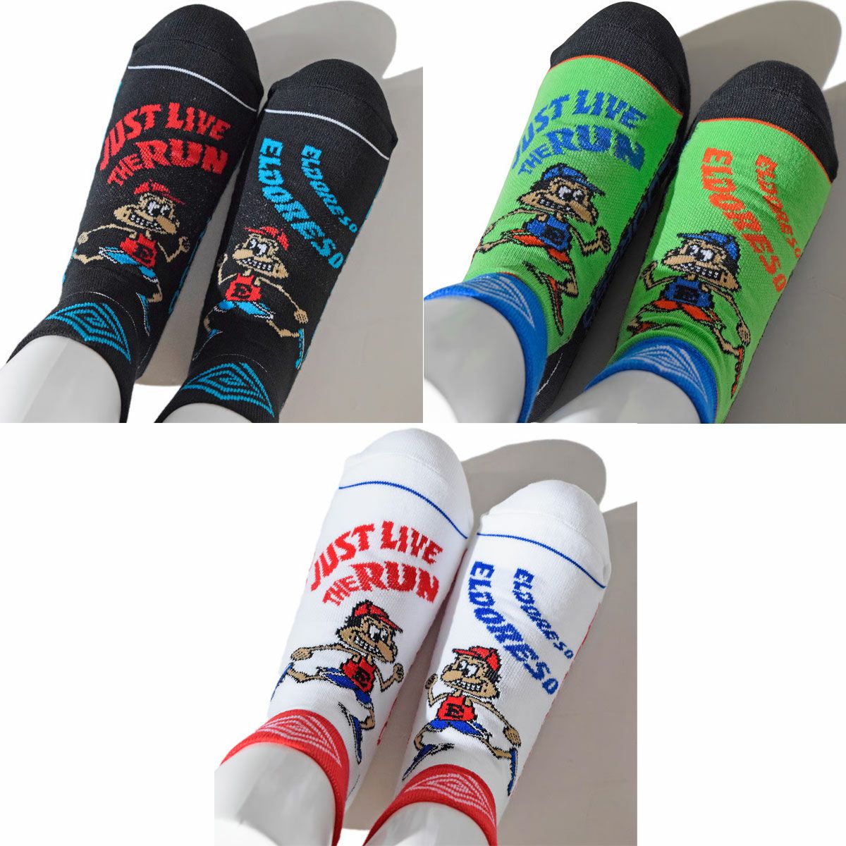 エルドレッソ ELDORESO ランニング ソックス 靴下 Just Sox E7603415