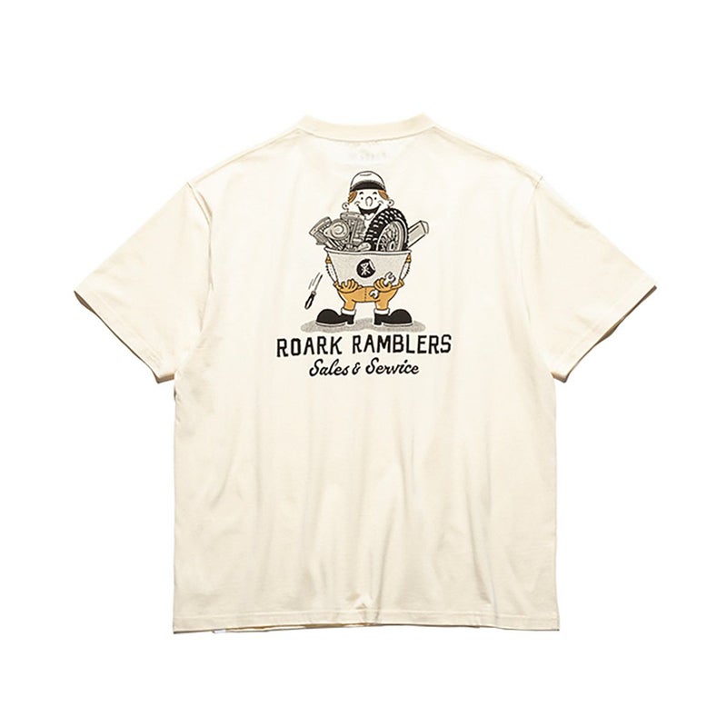 ロアークリバイバルROARKREVIVALサーフィンサーフウェア半袖TシャツRAMBLERSS/STEERTJM1121メンズ男性25SU春夏