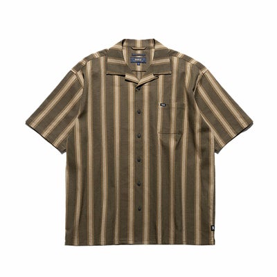 ロアークリバイバルROARKREVIVALサーフィンサーフウェア半袖シャツVERTICALSTRIPEJACQUARDSSRWJ1125メンズ男性25SU春夏