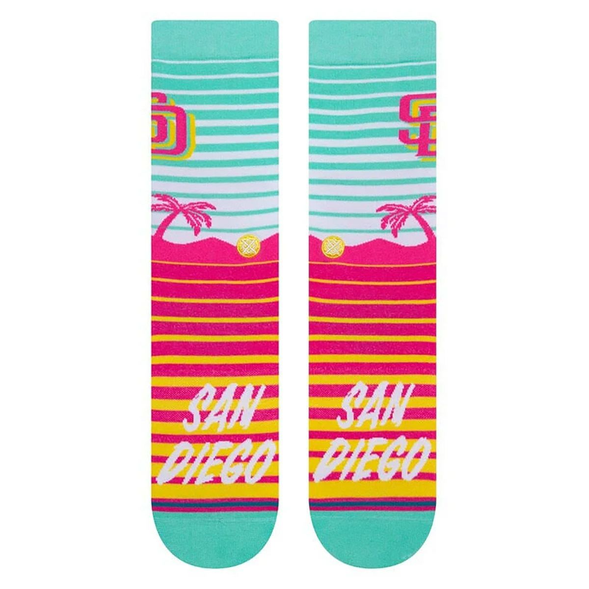 スタンスSTANCEベースボール野球ソフトボールソックス靴下PADRESCCCREWパドレスA545A22PADメンズレディースユニセックス24SP春夏