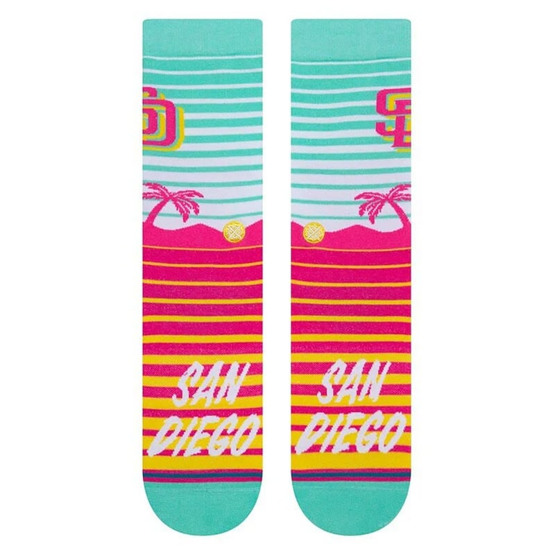 スタンスSTANCEベースボール野球ソフトボールソックス靴下PADRESCCCREWパドレスA545A22PADメンズレディースユニセックス24SP春夏