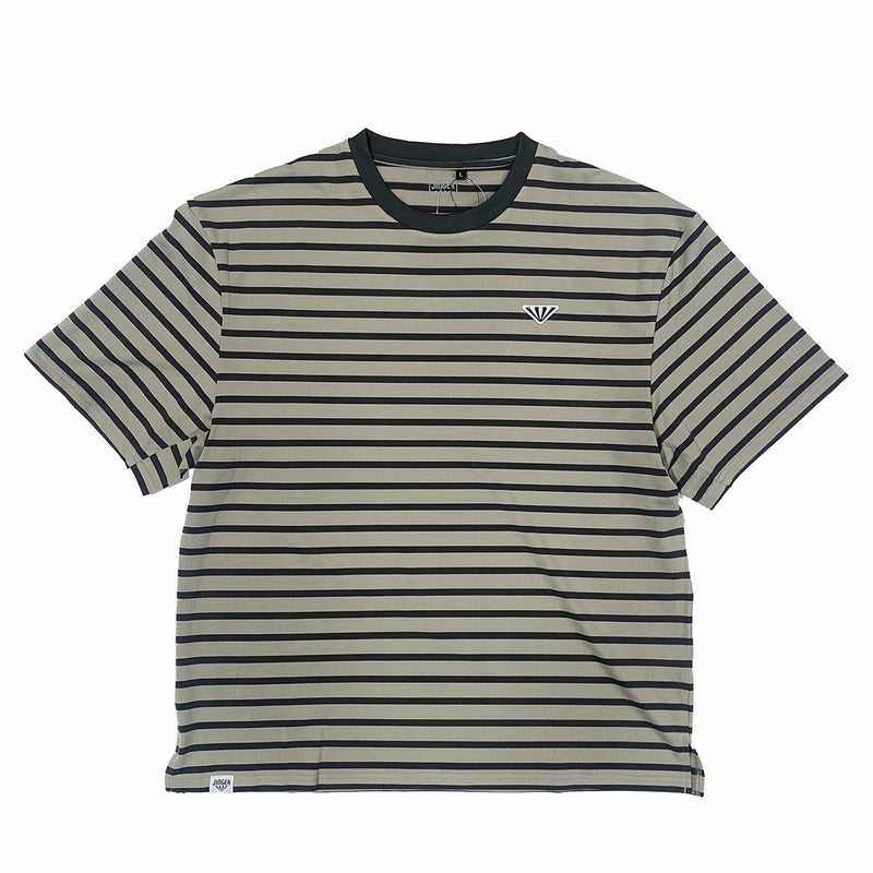 ジンガーJINGERランニングウェア半袖TシャツランニングボーダーTシャツJ-1044-GRYメンズレディースユニセックス25SU春夏