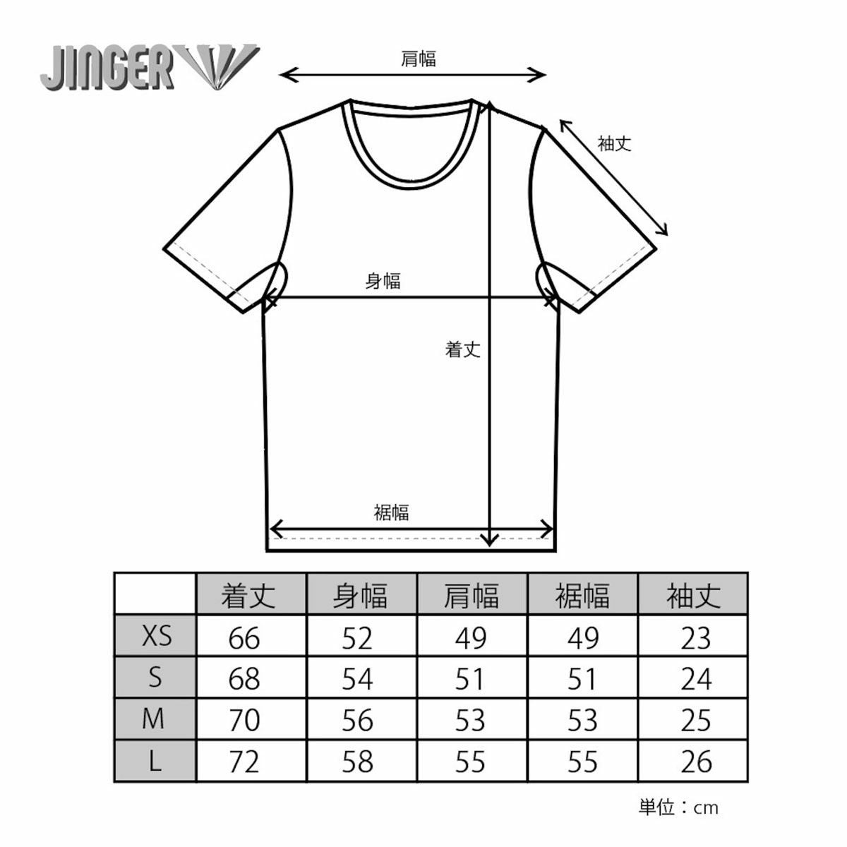 ジンガーJINGERランニングウェア半袖TシャツランニングボーダーTシャツJ-1044-GRYメンズレディースユニセックス25SU春夏