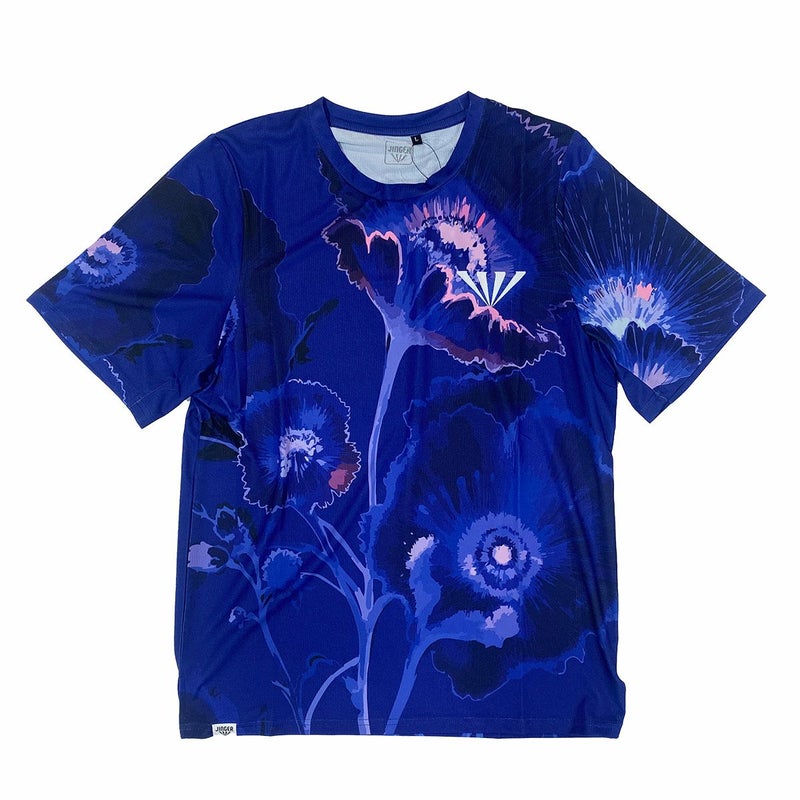 ジンガーJINGERランニングウェア半袖TシャツランニングTシャツJ-1045-NVYメンズレディースユニセックス25SU春夏