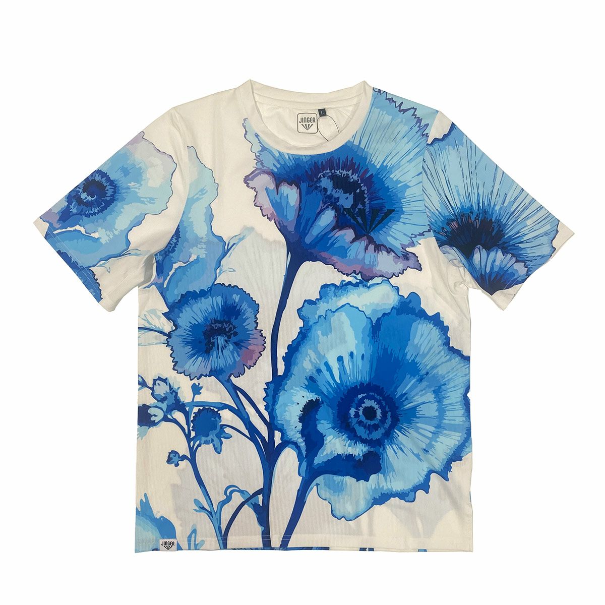 ジンガーJINGERランニングウェア半袖TシャツランニングTシャツJ-1045-WHTメンズレディースユニセックス25SU春夏