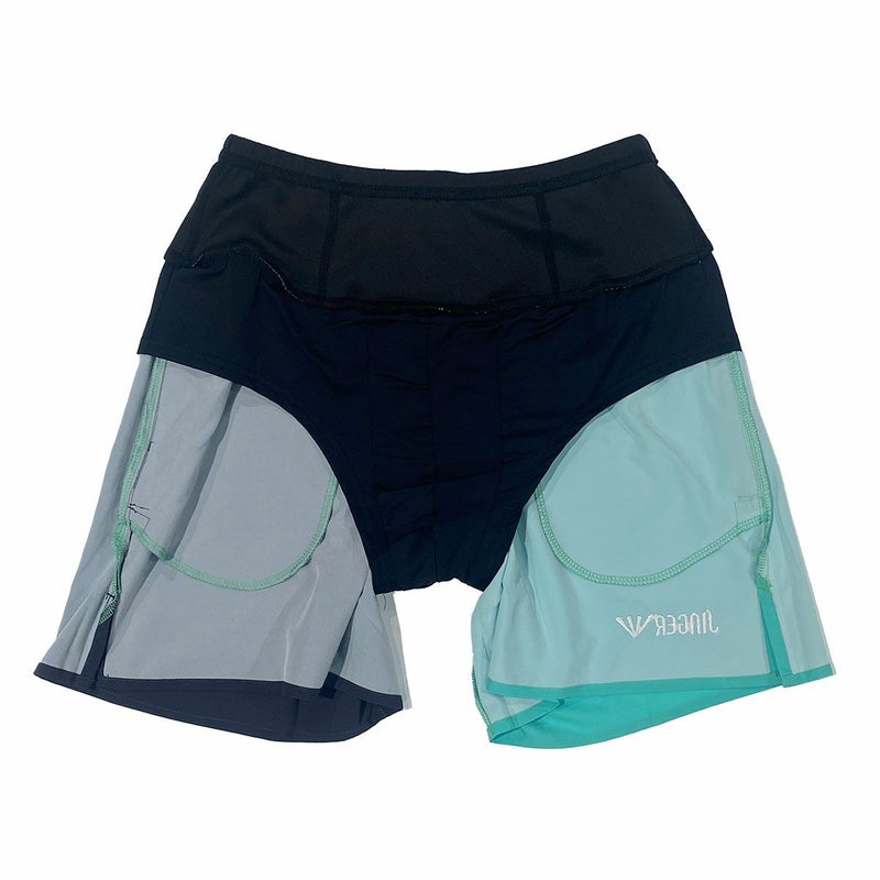 ジンガーJINGERランニングウェアボトムスショートハーフパンツ短パンマルチポケット付きランニングパンツJ-2064-MGRNメンズレディースユニセックス25SU春夏