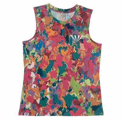 ジンガーJINGERランニングウェアノースリーブタンクトップウィメンズノースリーブシャツJF-6022-MIXレディース女性25SU春夏