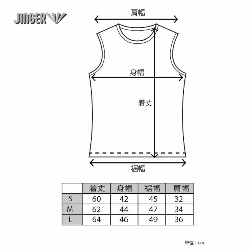 ジンガーJINGERランニングウェアノースリーブタンクトップウィメンズノースリーブシャツJF-6022-MIXレディース女性25SU春夏