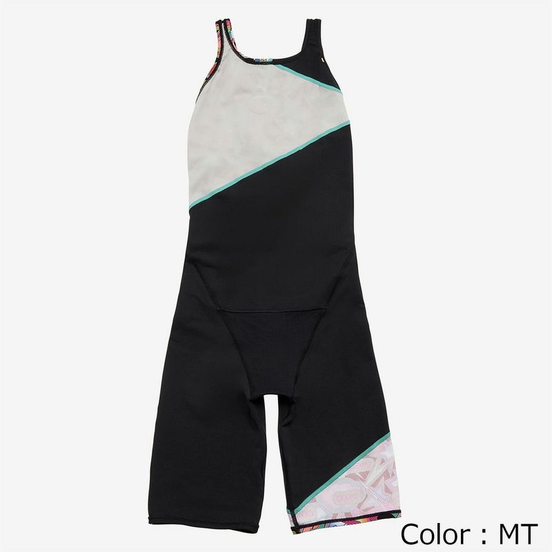 スピードSPEEDOスイムフィットネス競泳水着スパークリングブーンターンズパズルミニオープンバックニースキンSparklingBoomTurnSPuzzleM/OKneeskinSTW12557-MTレディース女性25S2秋冬