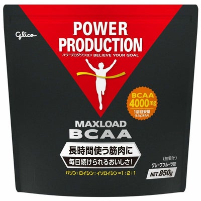 グリコGlicoサプリメントダイエット健康パワープロダクションマックスロードBCAAグレープフルーツ味無果汁850g76112