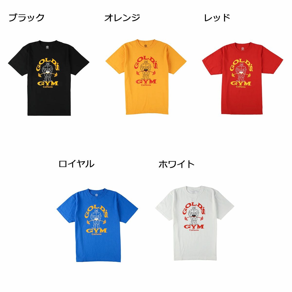 ゴールドジムGOLD'SGYMジムフィットネストレーニングウェア半袖TシャツベーシックTシャツ80SG5190メンズ男性