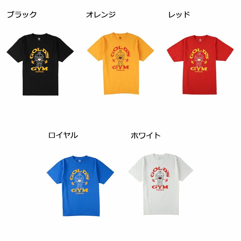 ゴールドジムGOLD'SGYMジムフィットネストレーニングウェア半袖TシャツベーシックTシャツ80SG5190メンズ男性