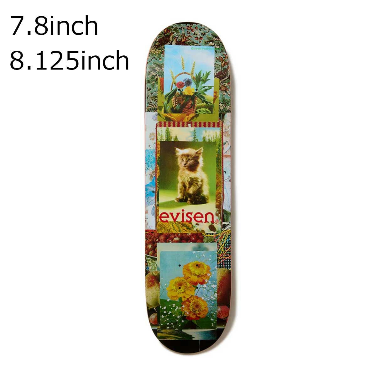 エビセンEVISENスケボースケートボードデッキ板FELINEMACHINEEVI28-04