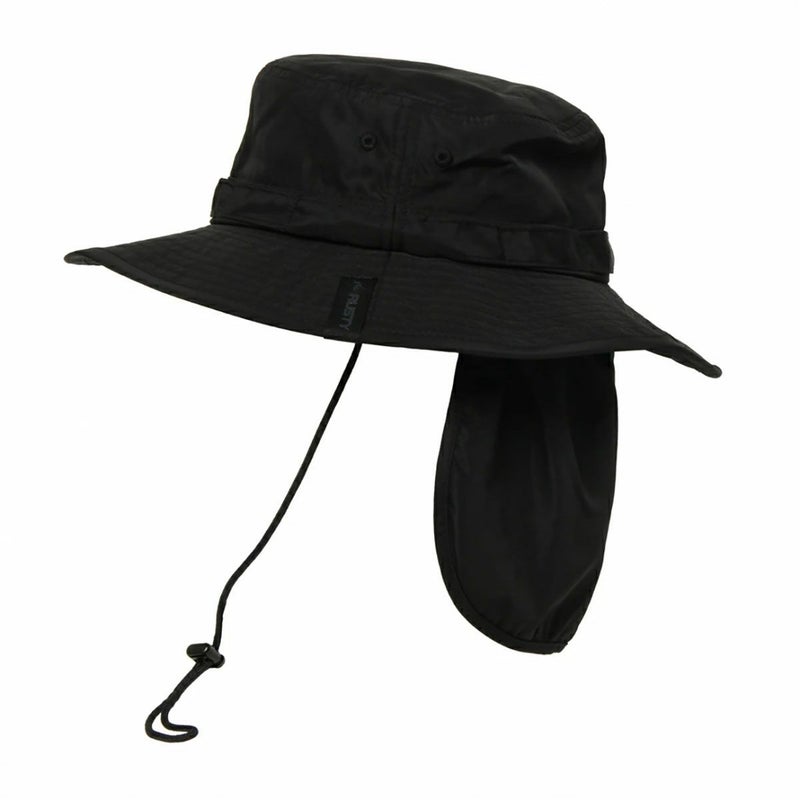 ラスティRUSTYサーフィンサーフ帽子ハットタレ付きハット965-901ジュニアキッズ子ども男の子女の子25SP春夏