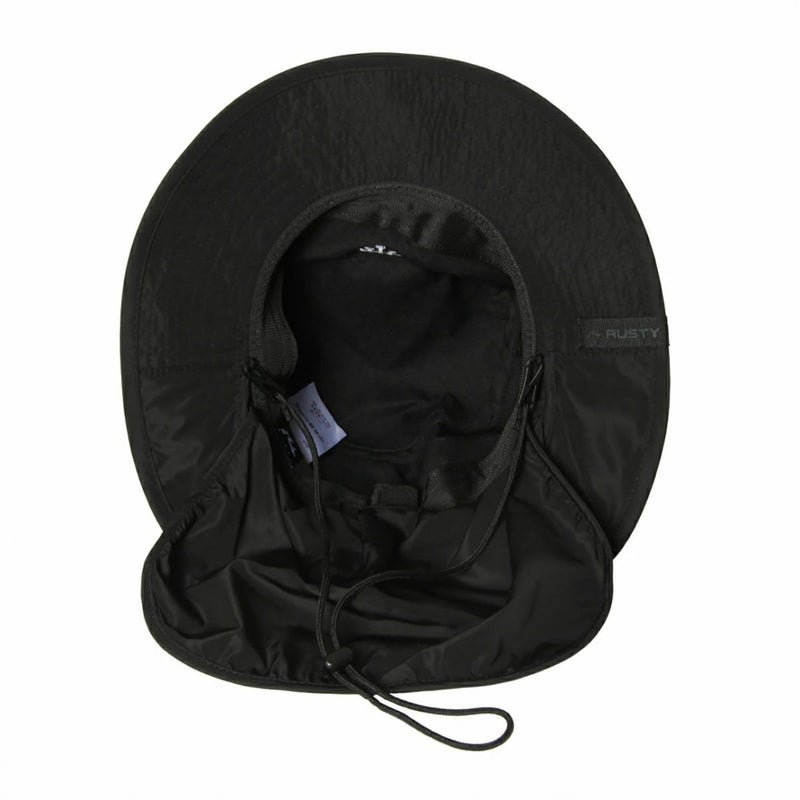 ラスティRUSTYサーフィンサーフ帽子ハットタレ付きハット965-901ジュニアキッズ子ども男の子女の子25SP春夏