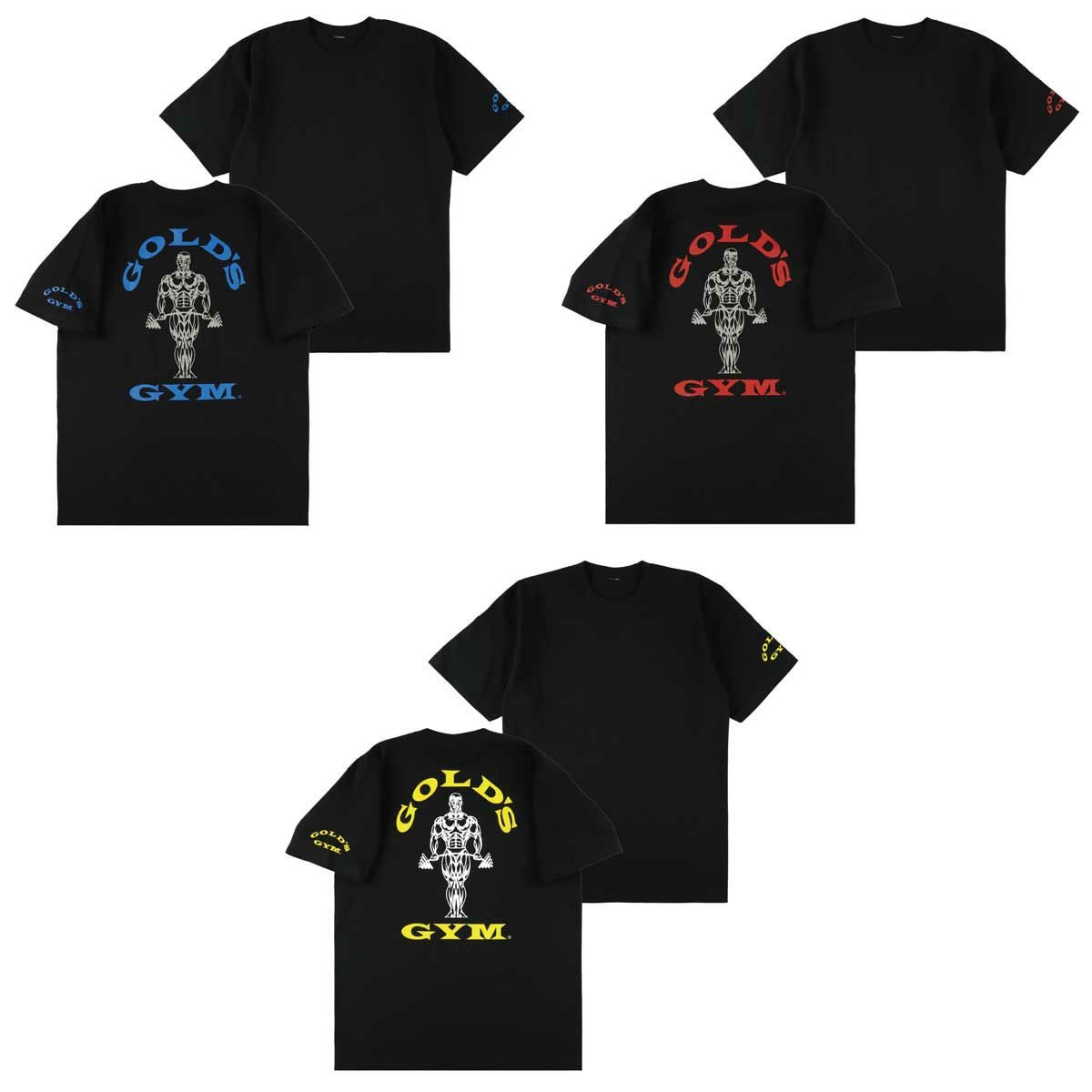  × GOLD'S GYM オーバーサイズ Tシャツ ブラック 送料無料 TNK】ゴールドジム GOLD'S GYM ジム フィットネス