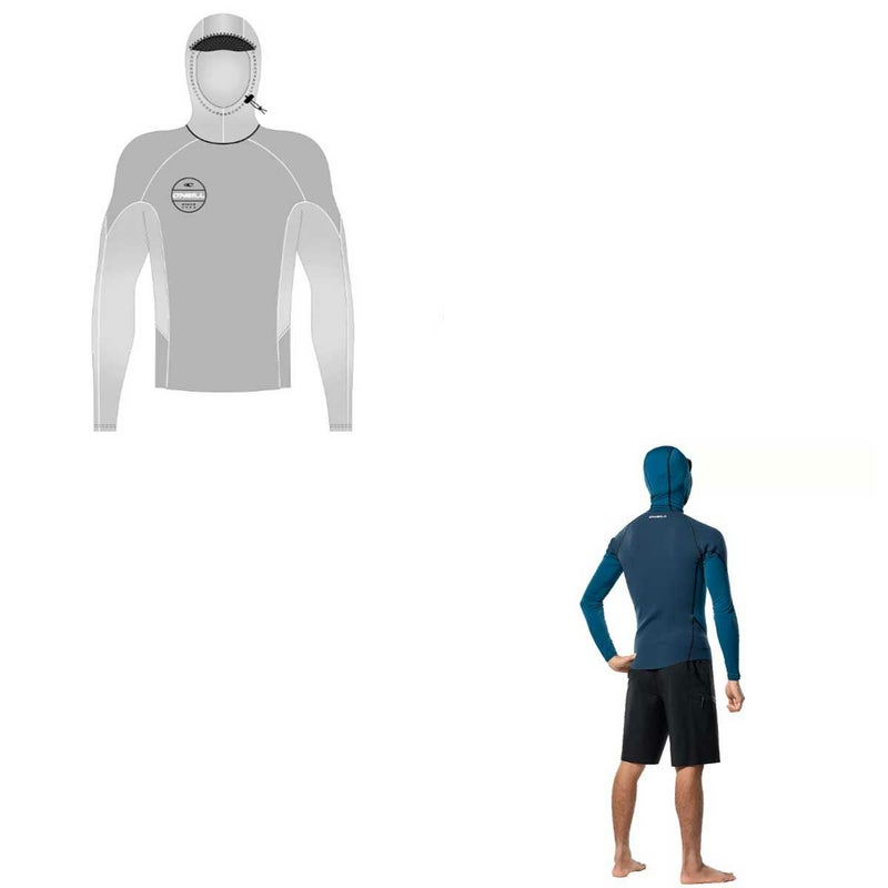 オニールO'NEILLサーフィンサーフウエットスーツオゾンLSトップフードWSS-900A5メンズ男性25SU春夏