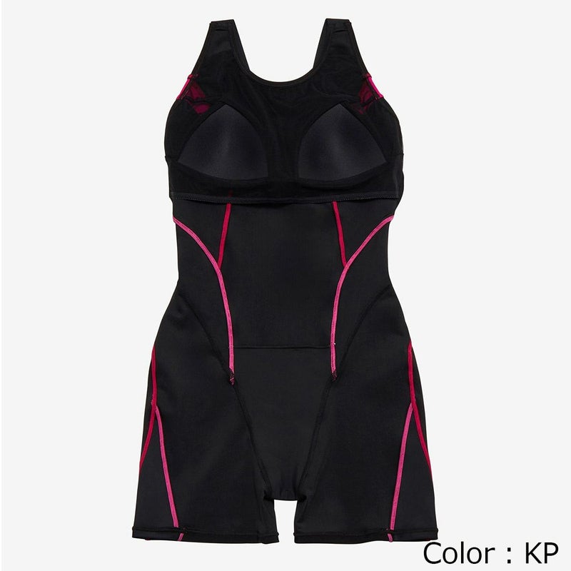 スピードSPEEDOスイムフィットネス競泳水着フィールアップルースンハーフニースキンFeelUpLoosenHalfKneeskinSFW12561-KBレディース女性25S2秋冬