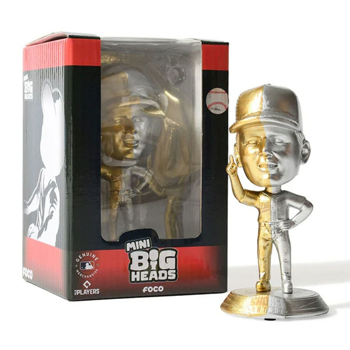 フォコ FOCO SHOHEI OHTANI LA DODGERS SMU 4.5 INCH GOLD AND SILVER