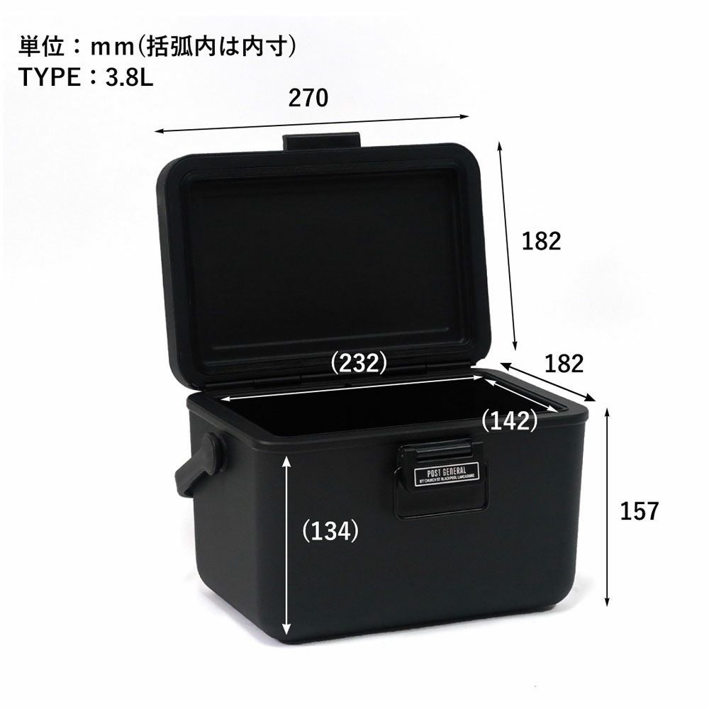ポストジェネラルPOSTGENERALPGジアイスエラハードシェルクーラー3.8L12Lクーラーボックスクラブ活動部活野外活動キャンプソロキャンプアウトドアレジャー釣りBBQバーベキューTHEICEERAHARD-SHELLCOOLER3.8LC-BOX