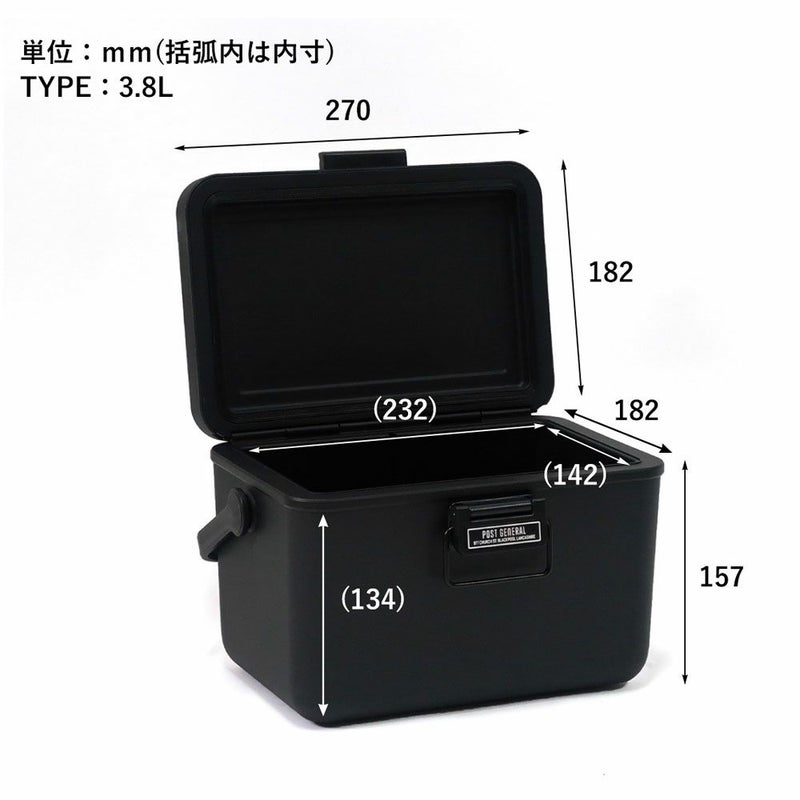ポストジェネラルPOSTGENERALPGジアイスエラハードシェルクーラー3.8L12Lクーラーボックスクラブ活動部活野外活動キャンプソロキャンプアウトドアレジャー釣りBBQバーベキューTHEICEERAHARD-SHELLCOOLER3.8LC-BOX