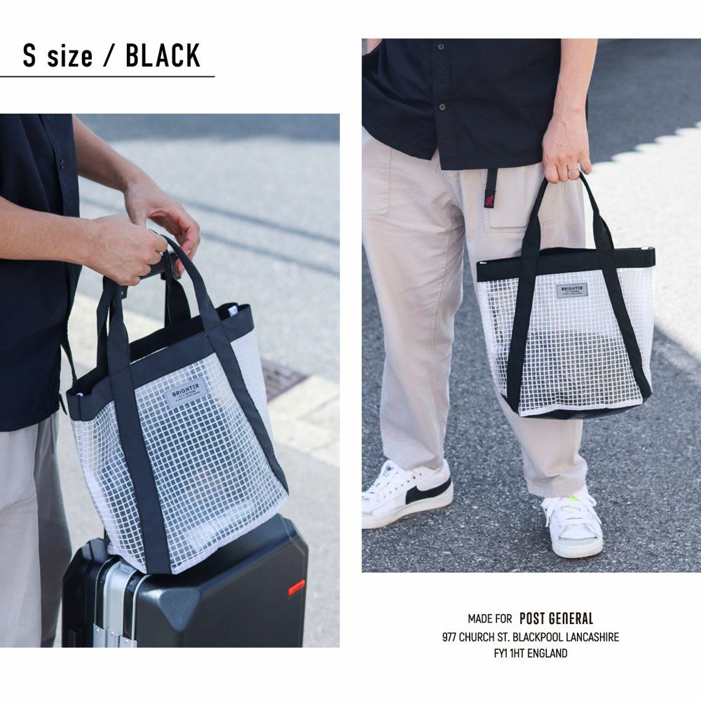 ポストジェネラルPOSTGENERALPGティーシートートブライタートートバッグミニトートバッグ手持ち肩掛け半透明おしゃれかっこいいかわいいシンプル通勤通学TCTOTEBRIGHTERTC-TOTE