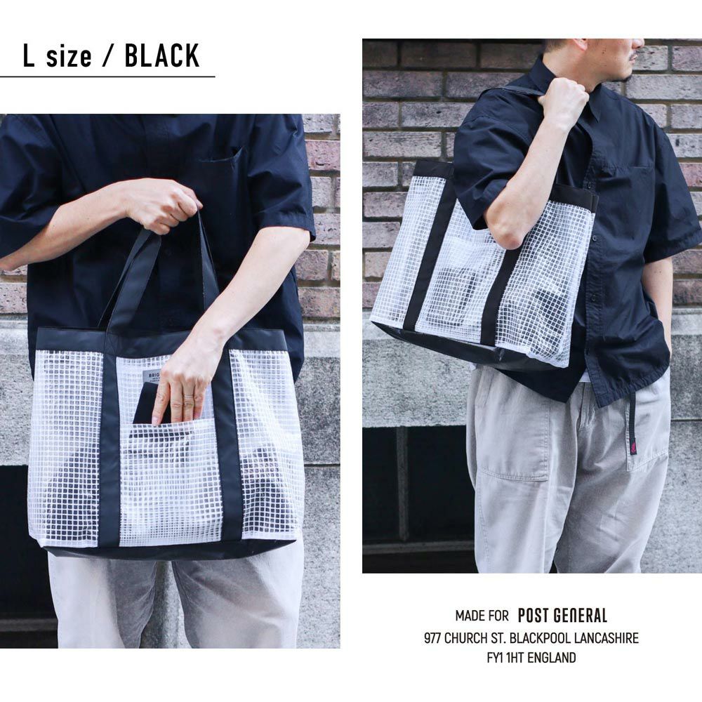 ポストジェネラルPOSTGENERALPGティーシートートブライタートートバッグミニトートバッグ手持ち肩掛け半透明おしゃれかっこいいかわいいシンプル通勤通学TCTOTEBRIGHTERTC-TOTE