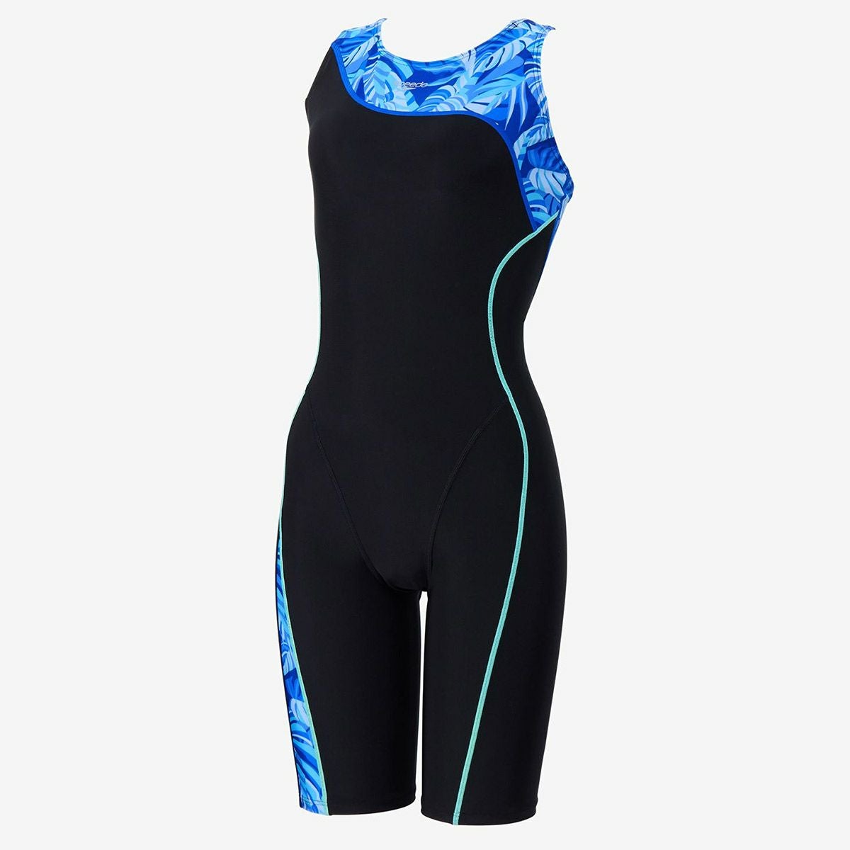 スピードSPEEDOスイムフィットネス競泳水着アシンメトリールースンニースキンAsymmetryLoosenKneeskinSFW12565-BLレディース女性25S2秋冬