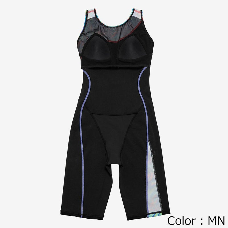スピードSPEEDOスイムフィットネス競泳水着アシンメトリールースンニースキンAsymmetryLoosenKneeskinSFW12565-BLレディース女性25S2秋冬