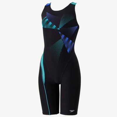 スピードSPEEDOスイムフィットネス競泳水着トライアングルルースンニースキンTriangleLoosenKneeskinSFW12569-BLレディース女性25S2秋冬