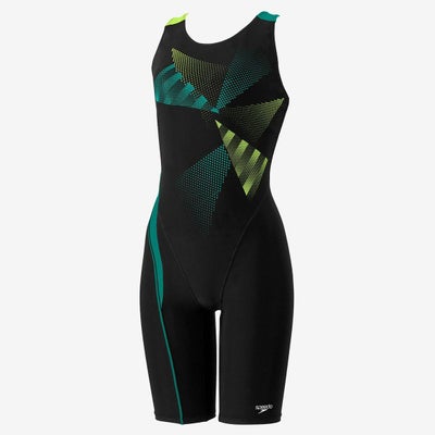 スピードSPEEDOスイムフィットネス競泳水着トライアングルルースンニースキンTriangleLoosenKneeskinSFW12569-GRレディース女性25S2秋冬