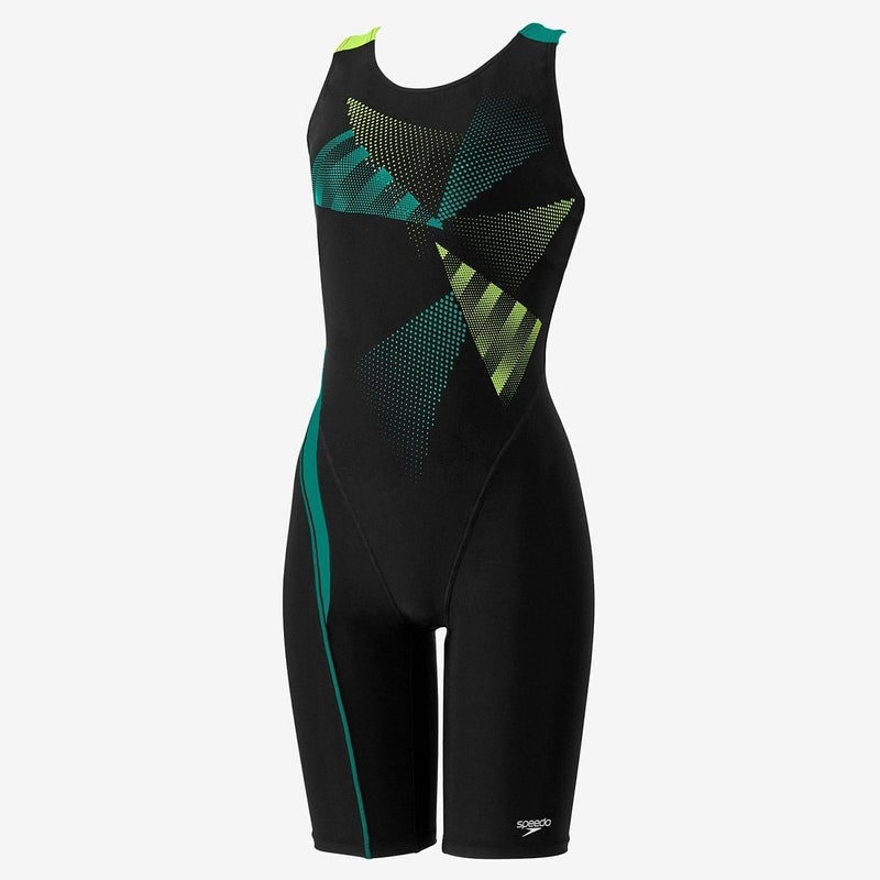 スピードSPEEDOスイムフィットネス競泳水着トライアングルルースンニースキンTriangleLoosenKneeskinSFW12569-GRレディース女性25S2秋冬