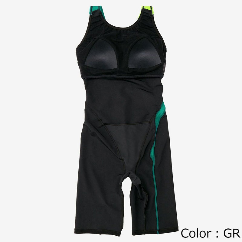 スピードSPEEDOスイムフィットネス競泳水着トライアングルルースンニースキンTriangleLoosenKneeskinSFW12569-GRレディース女性25S2秋冬