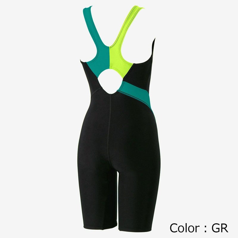 スピードSPEEDOスイムフィットネス競泳水着トライアングルルースンニースキンTriangleLoosenKneeskinSFW12569-Kレディース女性25S2秋冬